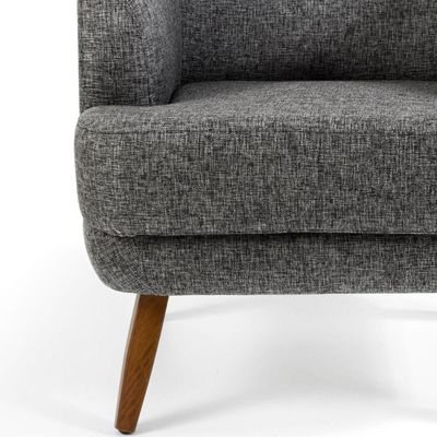 Kit 2 Poltronas Decorativas Gana Rústico Chumbo