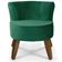 Kit 02 Poltronas Pés de Madeira Ayla Veludo Verde Gran Belo