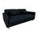 Sofá Cama Premium 3 Lugares 1,90 Larg Emilia Matrix Veludo Preto