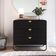 Comoda 3 Gavetas Organica 90 Cm 28068 Artesano Nero Preto