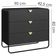 Comoda 3 Gavetas Organica 90 Cm 28068 Artesano Nero Preto