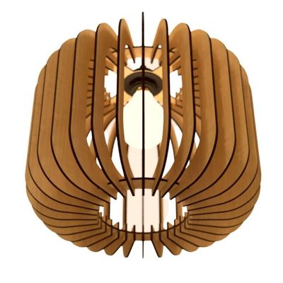 Luminária Teto Tipo Pendente Padua Mdf - Completa Mdf Cru