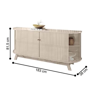 Buffet Verona Com Portas Calacata-off-white