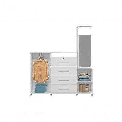 Cômoda Copacabana Branco Brilho - Lukaliam