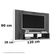 Painel Para Tvs 42 Navi Branco Ripado Bechara