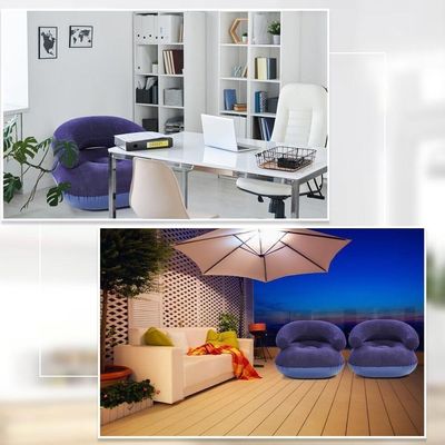 Sofa Poltrona Ultra Lounge Inflavel Cadeira Cama Colchao Portatil Quarto Sala Jardim Piscina Kit