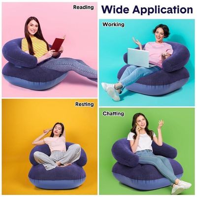 Sofa Poltrona Ultra Lounge Inflavel Cadeira Cama Colchao Portatil Quarto Sala Jardim Piscina Kit