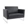 Poltrona Decorativa Julia 106cm Courotex Preto