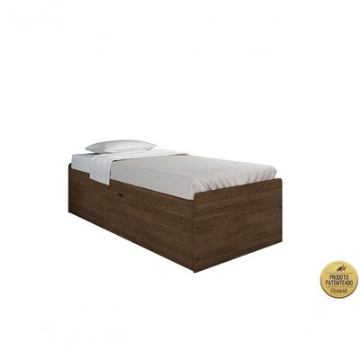 Cama Baú Camila Solteiro 0,88 Framar Malbec