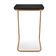 Mesa Lateral Tampo Multiuso Para Sofá Base Dourado D'rossi Cor Preto