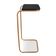 Mesa Lateral Tampo Multiuso Para Sofá Base Dourado D'rossi Cor Preto