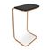 Mesa Lateral Tampo Multiuso Para Sofá Base Dourado D'rossi Cor Preto