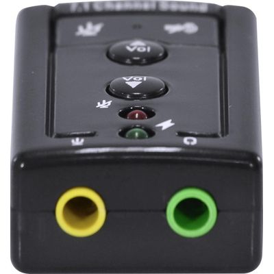 Adaptador Placa De Som Usb 7.1 Canais Virtual Ausb71