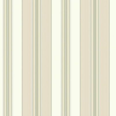 Papel de Parede Waverly Stripes Lovers Lane Bege/Cinza WA7783 - Rolo: 10m x 0,52m