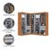 Guarda Roupas Modulado De Canto Madrid Com 9 Portas Maxel Madeirado/off White