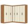 Guarda Roupas Modulado De Canto Madrid Com 9 Portas Maxel Madeirado/off White