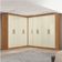 Guarda Roupas Modulado De Canto Madrid Com 9 Portas Maxel Madeirado/off White