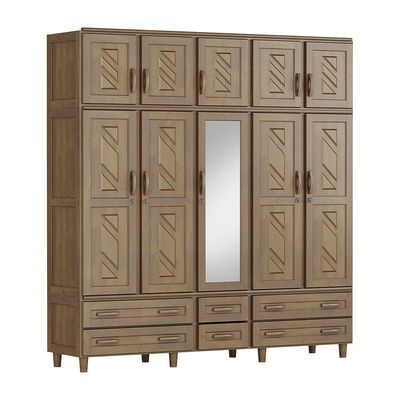 Guarda-Roupa Berlim Casal Imbuia 10 Portas 6 Gavetas
