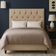 Cabeceira De Cama Box King 195 Cm Mariana Com Frame Suede Bege