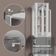 Guarda-roupa Closet Modulado 2 Gavetas 9 Prateleiras 129 Cm Valencia Madesa Branco