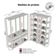 Guarda-roupa Closet Modulado 4 Gavetas 258 Cm Valencia Madesa 03 Branco