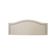 Cabeceira Queen Curva Luxo 160x60 Suede Off White - Tachas Fumê