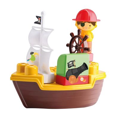 Bloco de Montar Tchuco Blocks Samba Toys Pirata 49 Peças