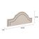 Cabeceira Queen Luxo 160x60 Courino Off White Tachas Fumê