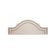 Cabeceira Queen Luxo 160x60 Courino Off White Tachas Fumê