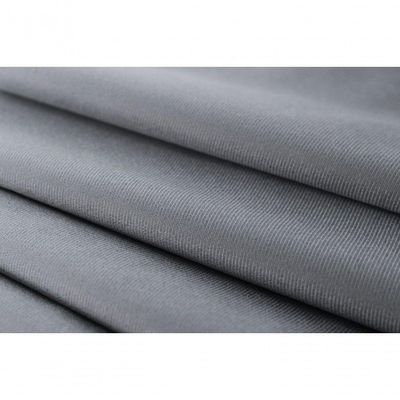 Cabeceira Casal Curva Luxo 140x60 Suede Cinza - Tachas Fumê
