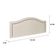 Cabeceira King Curva Luxo 193x60 Suede Off White - Tachas Fumê