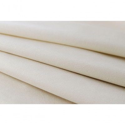 Cabeceira King Curva Luxo 193x60 Suede Off White - Tachas Fumê