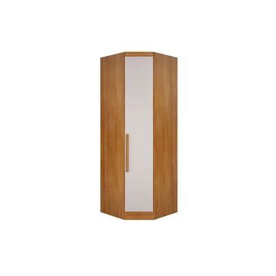 Guarda Roupa Closet De Quarto De Canto Obliquo Rizon-linea C- 1 Porta Cumaru-fendi 25 - Novo Horizonte