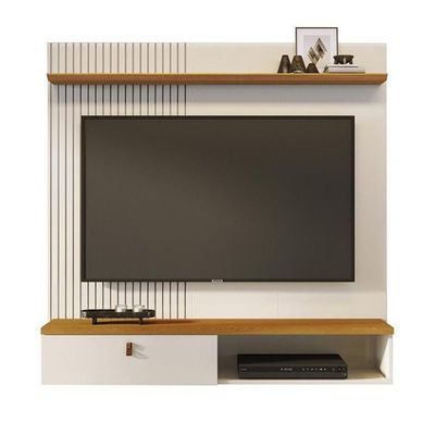 Bancada Suspensa íris Para 55 Polegadas Com Portas - Madetec Cinamomo Off White