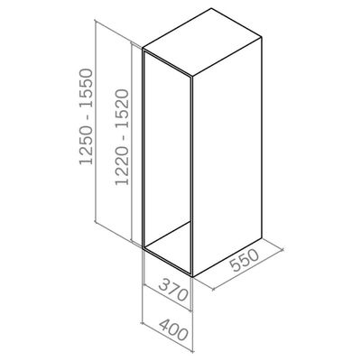 Coluna Deslizante Aramada Cinza Masutti 4 Bandejas 35x47x152cm Organizador Alimentos