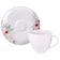 Jogo 12 Xícaras de Café com Pires Porcelana 100ml Tramontina Floratta Restaurante Padaria