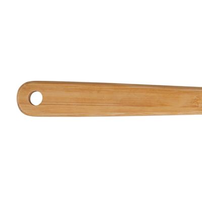 Espátula Reta Silicone e Bamboo Preto