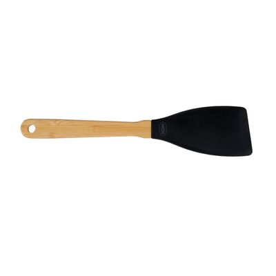 Espátula Silicone e Bamboo Preto