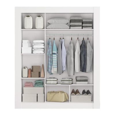 Guarda-roupa Cbm563 3 Portas De Correr E Espelho Kappersberg Branco