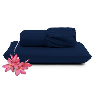 Jogo Cama Lençol Unique Solteiro  2 Peças - Azul Marinho
