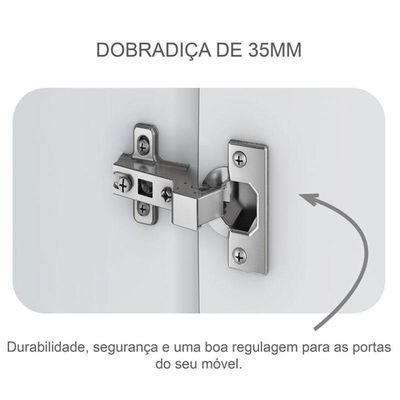 Guarda Roupa Casal Ambiente New Messina 6 Portas 4 Gavetas Neve