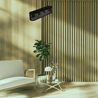Luminária Pendente Via Láctea Modelo Ripado - Preta