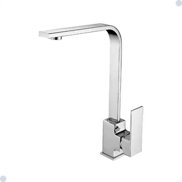 Torneira Gourmet Slim Quadrada Misturador Monocomando Cromada