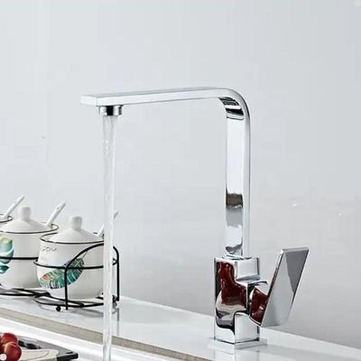 Torneira Gourmet Slim Quadrada Misturador Monocomando Cromada