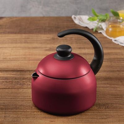 Chaleira Alumínio Paris 1,9l Antiaderente Vermelha Com Bule Garrafa Térmica 1l Bege Tramontina