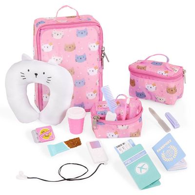 Kit de Viagem com Estampa de Gatinho Our Generation
