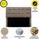 Cabeceira Estofada Cama Box Casal 160 Cm Ananda Suede Cappuccino
