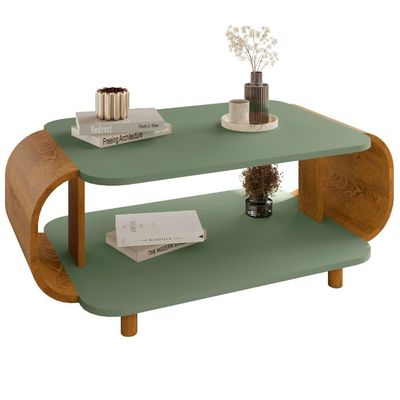Mesa De Centro Organica Floripa 92 Cm Bechara Pistache Naturalle