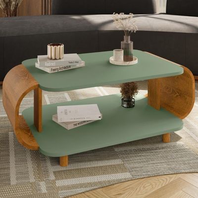 Mesa De Centro Organica Floripa 92 Cm Bechara Pistache Naturalle