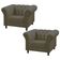 Kit 02 Poltronas Decorativa Couro Fendi